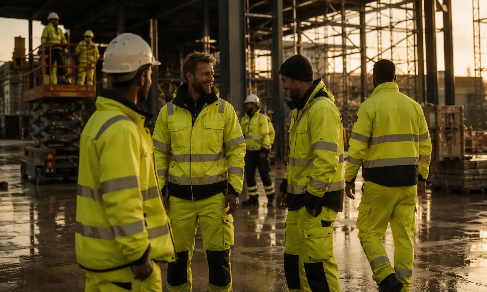 Professional workwear and high-visibility clothing for construction and industrial workers