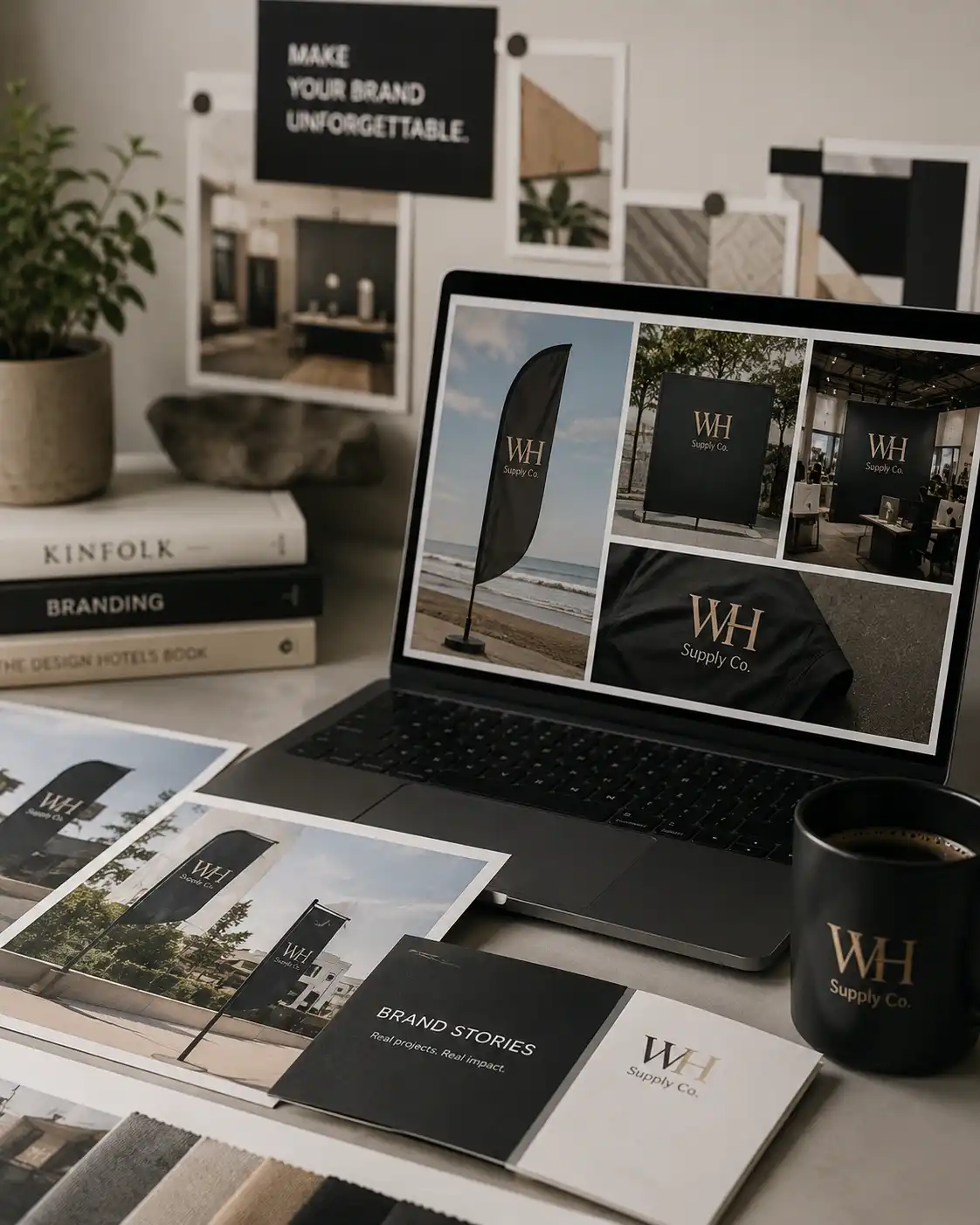 Branding and print inspiration from WH Supply Co. customer projects