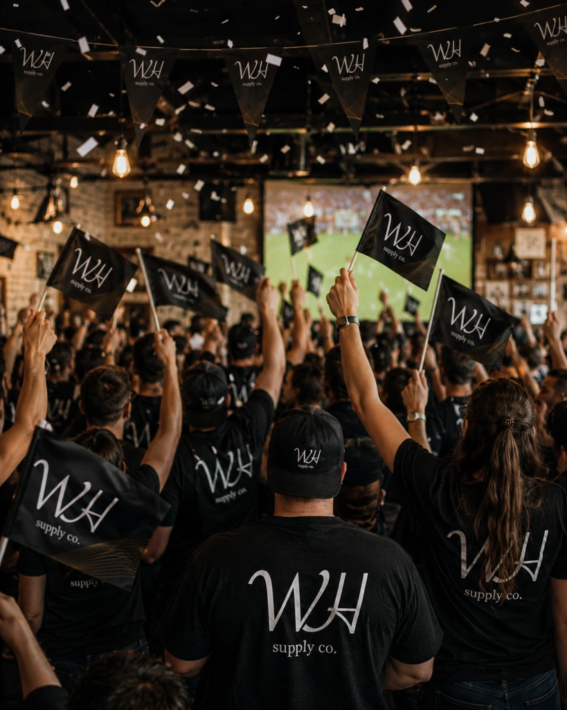 Custom supporter flags for events and brand promotion
