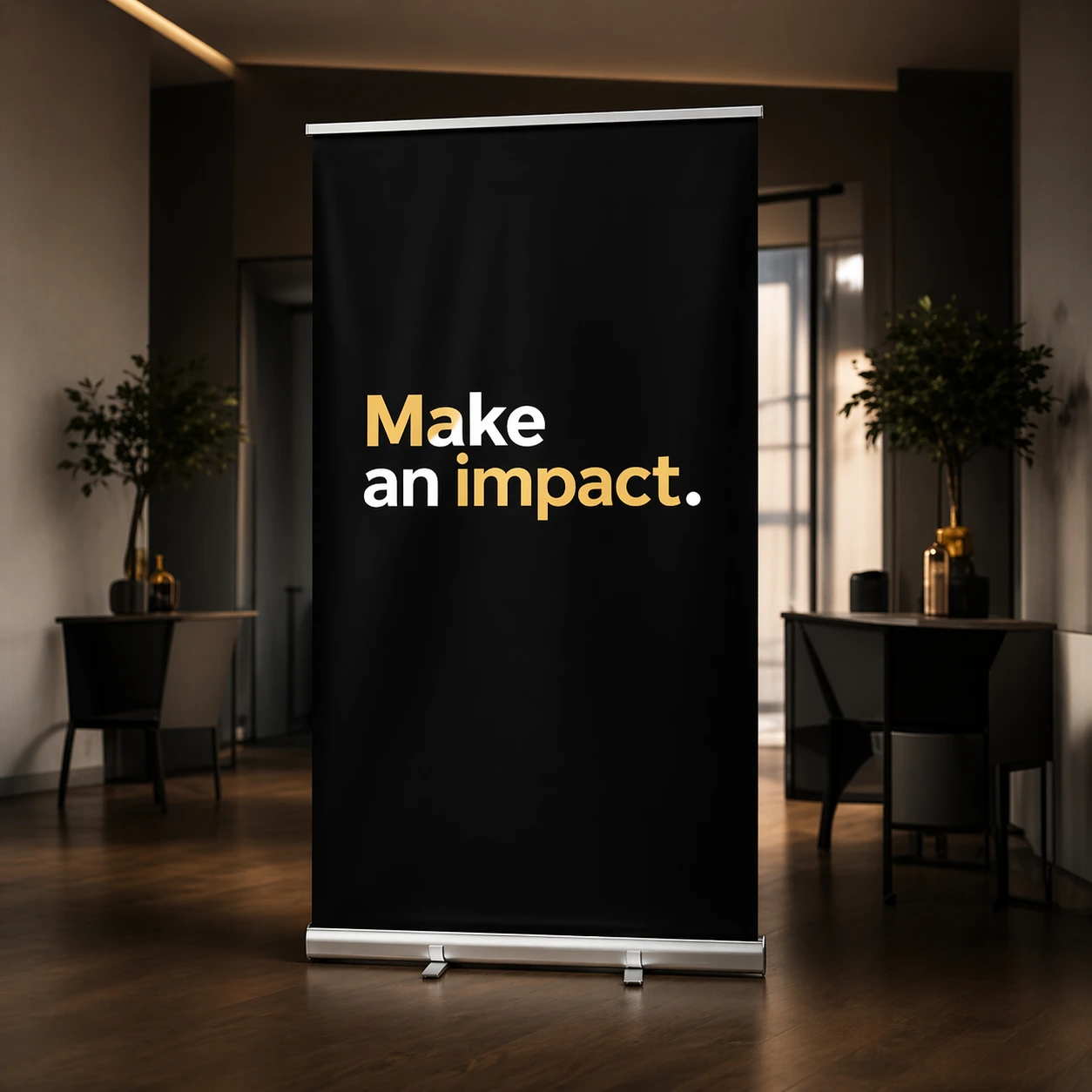 Roll-up banner displays for businesses, exhibitions and events by WH Supply Co.